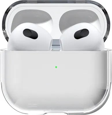 Immagine prodotto di Custodia trasparente in silicone per Airpods, compatibile con Apple AirPods 3