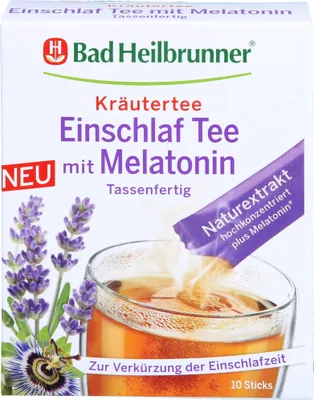 Produktbild von Bad Heilbrunner Einschlaftee Melatonin Tassenfertig (10 er )