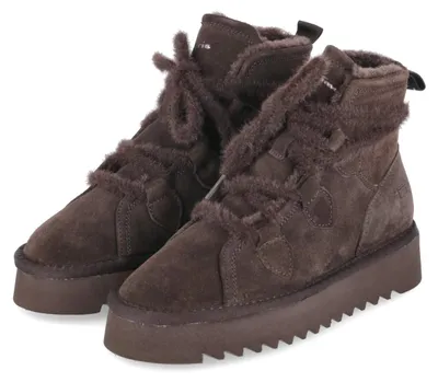 Productafbeelding van Tamaris dames winterlaarzen, bruin, leer, maat 41