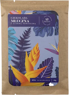 Zdjęcie produktu dla Czekolada Mleczna z Czarną Porzeczką DESEO