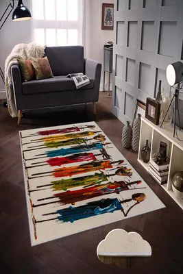 Produktbild von Conceptum Hypnose, HMNT47- HMNT47HFT, Bunt, Teppichläufer, 100 x 200 cm, 100% POLYESTER