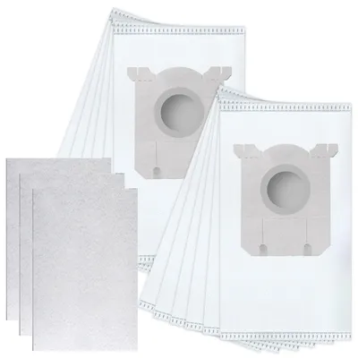 Obrázok produktu pre Sillar 12 ks syntetických vreciek do vysávača + 3 ks filtrov pre vysávače značiek AEG, Electrolux a Philips