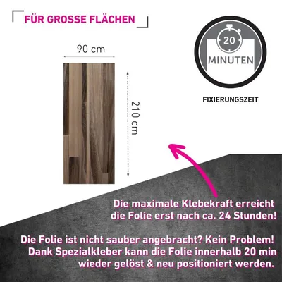 Produktbild von Klebefolie Parkett braun - 90x210cm