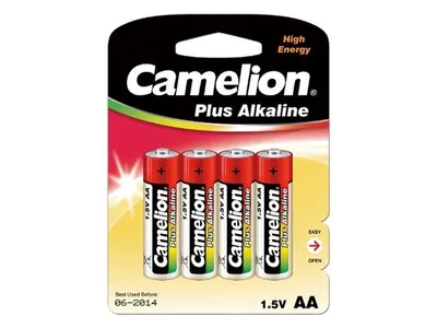 Obrázek produktu pro Camelion LR6-BP4, Baterie na jedno použití, AA, Alkalický, 1,5 V, 4 kusů, 84 x 15 x 114 mm