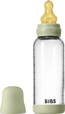 Image de Bibs, biberon en verre, forme ronde, 240 ml