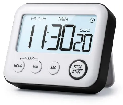 Produktbild von Digitaler Kuchentimer - Magnetischer Kurzzeitwecker mit LCD-Display - Alarmfunktion - Schwarz