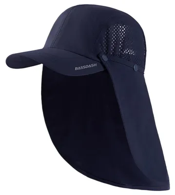 Immagine prodotto di Cappello pieghevole Angelhut con protezione UV 50+ e colletto per il collo, unisex, taglia unica, blu scuro