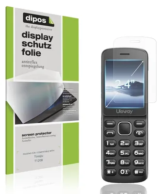 Produktbild von 4x Schutzfolie für Tosaju T1208 matt Displayschutzfolie Folie Display Schutz dipos