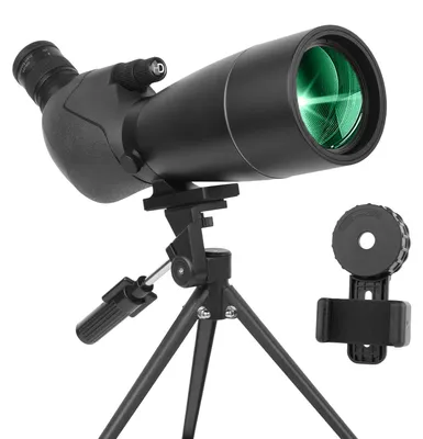 Produktbild von 25-75X70 Spektive für Zielschießen - HD Spektiv mit Stativ Tragetasche & Smartphone Halterung - BAK4 HD Spektiv für Vogelbeobachtung Jagd Wildtierbeobachtung