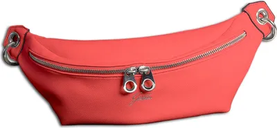 Produktbild von Glüxklee Reißverschluss Gürteltasche koralle orange Kunstleder OTD5029O