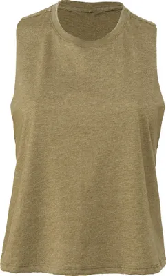 Immagine prodotto di Bella + Canvas Damen Crop-Tanktop mit Racerback RW6061 (M) (Olive meliert)