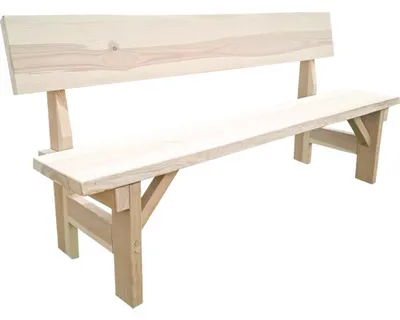 Obrázek produktu pro Zahradní lavice dřevěná JASAN 150 x 40 x 85 cm přírodní