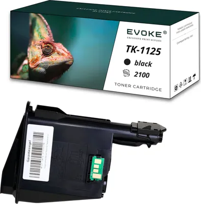 A toner cartridge and its packaging are shown against a white background.