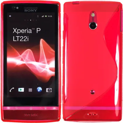 Produktbild von PhoneNatic Case kompatibel mit Sony Xperia P - pink Silikon Hülle S-Style + 2 Schutzfolien