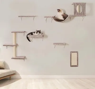 Produktbild von Famanu Katzenbaum mit Klettermöglichkeiten - Grau