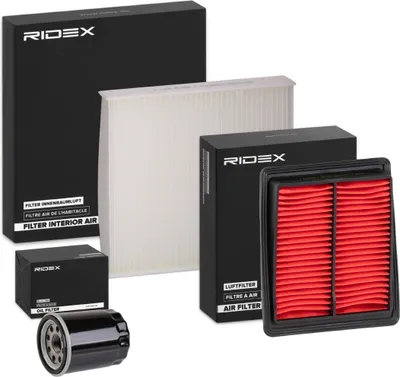 Produktbild von RIDEX Filterset Inspektionspaket Filtersatz für HONDA Jazz II Schrägheck (GD, GE3, GE2)