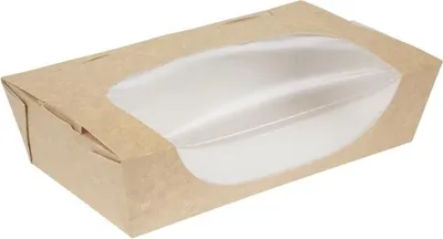 Zdjęcie produktu dla Pudełka na sałatki Colpac z okienkiem, nadające się do recyklingu, 1 l (200 sztuk)