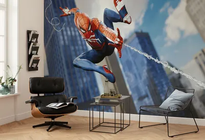 Produktbild von Komar Vlies Fototapete - Marvel Spider-Man Attack! - Größe 400 x 250 cm
