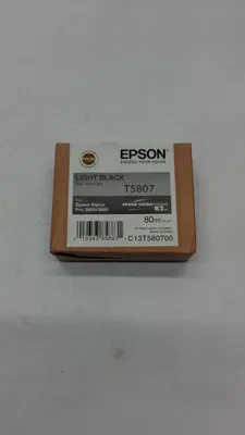Produktbild von Epson Singlepack Light Black T580700, Schwarz, Tinte auf Pigmentbasis, 80 ml, 1 Stück(e), Einzelpackung