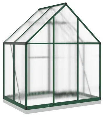 Obrázek produktu pro vidaXL Skleník se základovým rámem zelený 169x114x202 cm hliník