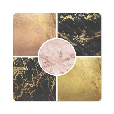 Produktbild von MuchoWow® Mauspad Mousepad Marmor - Gold - Luxus 30x30 cm - Mousepads - Maus Mat - Pad - Mausunterlage - Gaming