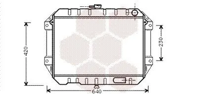 Produktbild von VAN WEZEL 11002027 Kühler Wasserkühler Motorkühler für DAIHATSU FOURTRAK (F7, F8) ROCKY Soft Top (F7, F8) WILDCAT/ROCKY (F70) WILDCAT/ROCKY (F75)