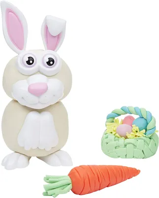 Immagine prodotto di Play-Doh Ciastolina Coniglietto di Pasqua Set 10 Tubi + 25 accessori F0647