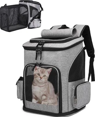 Produktbild von Famanu Transportbox für kleine Haustiere, Katzen, Hunde, Kaninchen - 60 x 30 x 34 cm