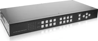 Image de INLINE 4x4 Multi-View HDMI Matrix Switch 10,20cm (4") 4 OUT Video Wall FullHD - Commutateur vidéo/audio - Ordinateur de bureau
