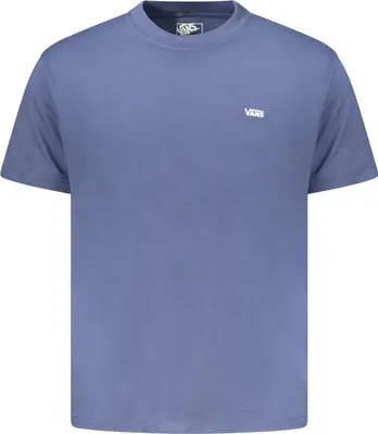 Immagine prodotto di T-shirt da uomo a maniche corte blu con stampa del logo e scollo rotondo