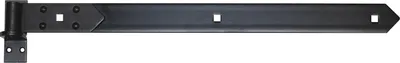 Produktbild von 2 Ladenband Ladenbänder Türbänd Torband 600 x 45x 4 Kloben 14 mm Verstärkt Schwarz