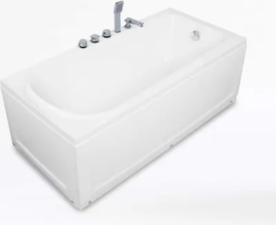 Immagine prodotto di Vasca da bagno angolare in fibra di vetro acrilica design Ozone