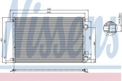 Produktbild von NISSENS Kondensator, Klimaanlage  94626