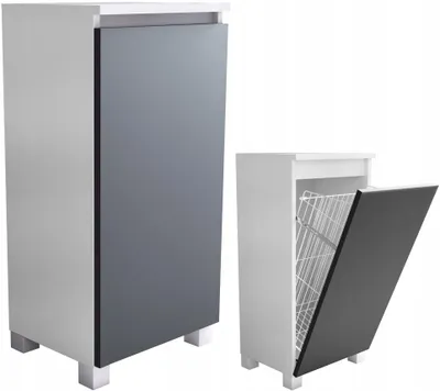 Zdjęcie produktu dla KOMODA ŁAZIENKOWA 30 cm + kosz z koszem na pranie