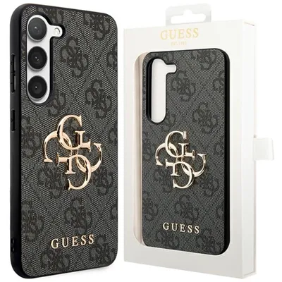 Produktbild von Guess 4G Grosses Metall-Logo-Etui Für Samsung Galaxy A55 - Schwarz