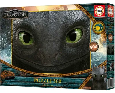 Zdjęcie produktu dla Puzzle Educa "Jak wytresować smoka", 500 elementów, wielokolorowe. Dla dzieci. Jeden rozmiar