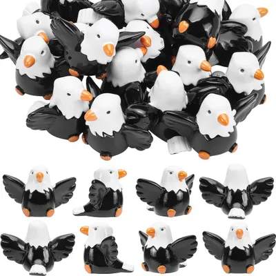 20 Seeadler-Figuren aus Kunstharz, patriotische Miniatur-Skulpturen