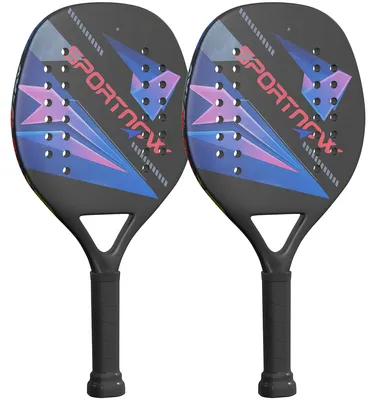 Obrázok produktu pre Sada rakiet na pickleball SPORTNOW, sada 2 rakiet, uhlíkové vlákno