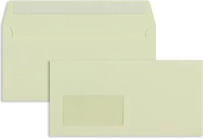 Produktbild von Briefumschläge DIN C6/5 100g/qm haftklebend Fenster VE=100 Stück chamois