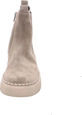 Produktbild von Gabor Stiefeletten Beige Schlupf-Design mit elastischem Panel, runder Zehenpartie, griffiger Sohle