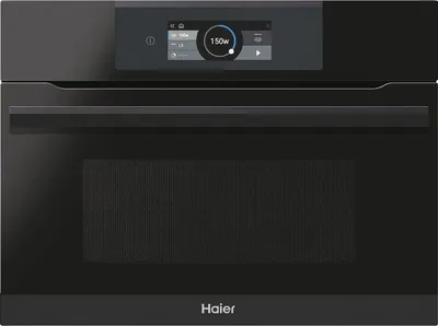 Haier HWO45NB6T0B2 Kompaktbackofen mit Mikrowelle Schwarz