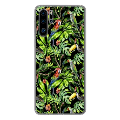 Produktbild von MuchoWow® Handyhülle Schutzhülle Hülle für Huawei P30 Pro Vögel - Tropisch - Muster Silikon Softcase Handy Hülle - Schutzdeckel