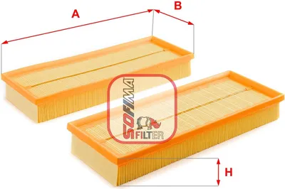 Produktbild von Luftfilter SOFIMA S 3531 A passend für MERCEDES-BENZ C-Klasse Limousine (W204) Filtereinsatz