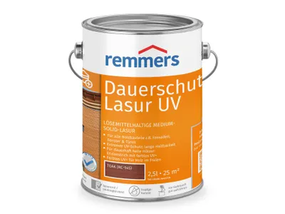 Produktbild von Remmers Dauerschutz-Lasur UV teak (RC-545) 2,5 l, Holzlasur