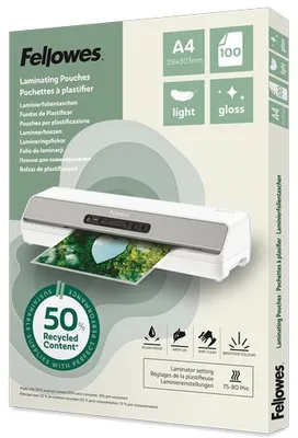 Immagine prodotto di Fellowes 100142987 Buste per plastificazione, 100 pezzi