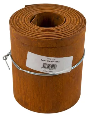 Image de Wovar - Bordure de jardin en acier corten 15 cm de haut - Rouleau 10 mètres