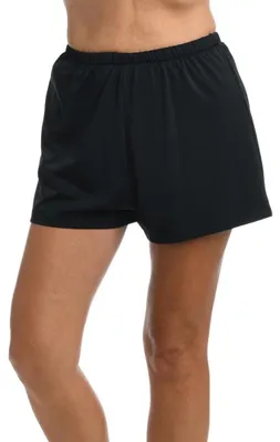 Immagine prodotto di Maxine Of Hollywood: pantaloncini da bagno da donna taglie forti, modello ampio, vita media, colore nero