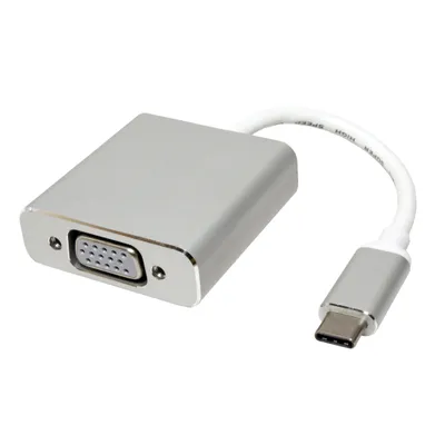 Obrázek produktu pro ROLINE 12.03.3200, 0,1 m, USB typu C, VGA (D-Sub), Samec, Samice, Přímý