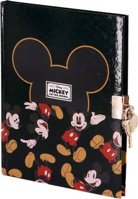 Obrázok produktu pre Denník Mickey Mouse s kľúčom, ideálny pre deti a zberateľov