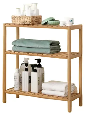 Zdjęcie produktu dla Brązowa półka – do przechowywania – oszczędza miejsce – trwała – wymiary: 60 x 66 x 26 cm